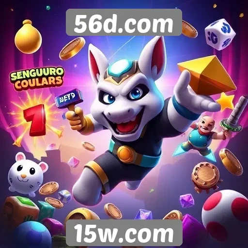 Diversidade de jogos disponíveis no 56d.com